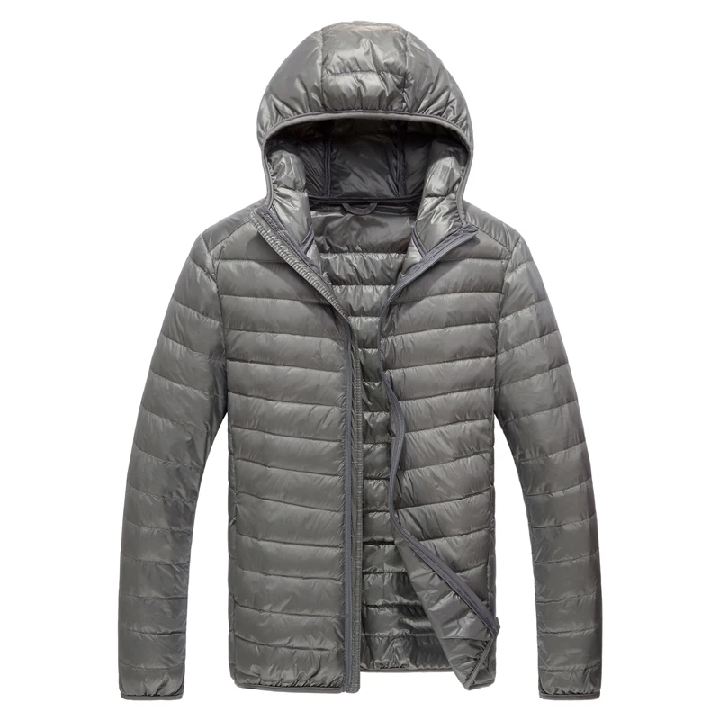 2026 Royal Blue Hooded Parkas Men's Zipper Control Winter Jacket Fashion Hot Sale Jaqueta Plus Size S-5XL Lightweight Warm Coats