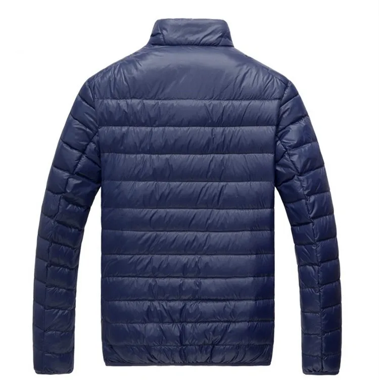 2026 Royal Blue Hooded Parkas Men's Zipper Control Winter Jacket Fashion Hot Sale Jaqueta Plus Size S-5XL Lightweight Warm Coats