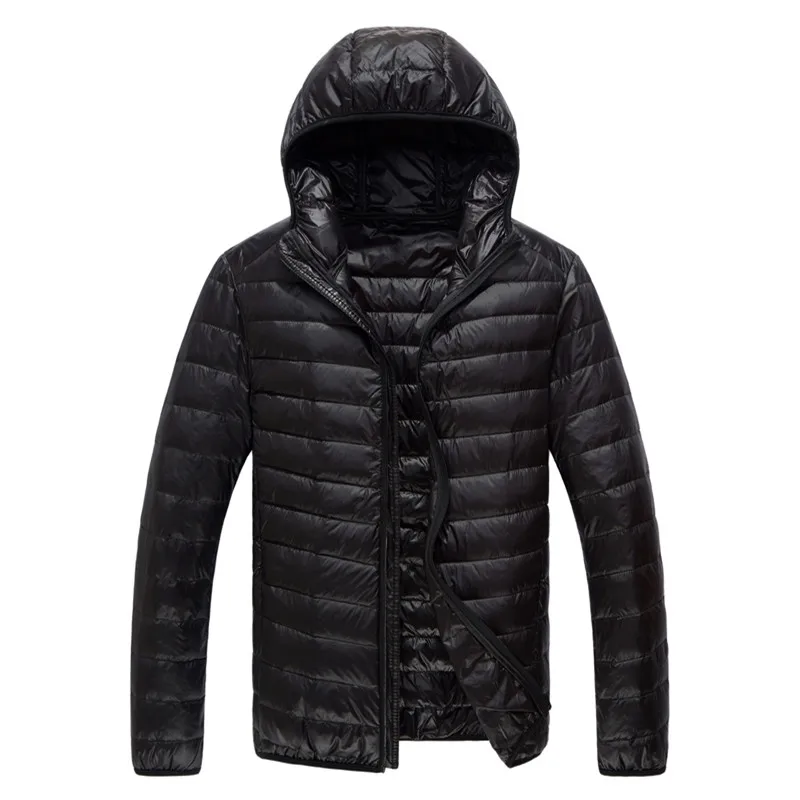 2026 Royal Blue Hooded Parkas Men's Zipper Control Winter Jacket Fashion Hot Sale Jaqueta Plus Size S-5XL Lightweight Warm Coats