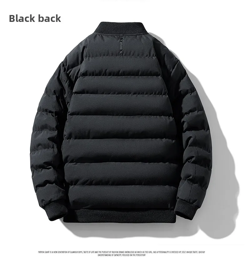 New Men's Outdoor Fashion Trend Windproof Warm Cotton Clothes Comfortable Versatile Breathable Sports Leisure Collar Jacket