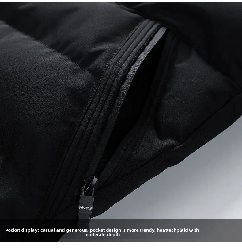 New Men's Outdoor Fashion Trend Windproof Warm Cotton Clothes Comfortable Versatile Breathable Sports Leisure Collar Jacket