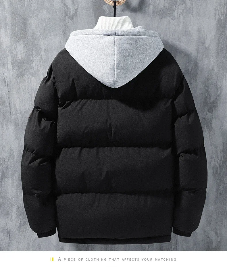 Male Coat Windbreaker Jackets For Men Fashion Parkas Autumn Winter Overcoat Men's Casual Jacket Keep Warm Windproof Hombre New