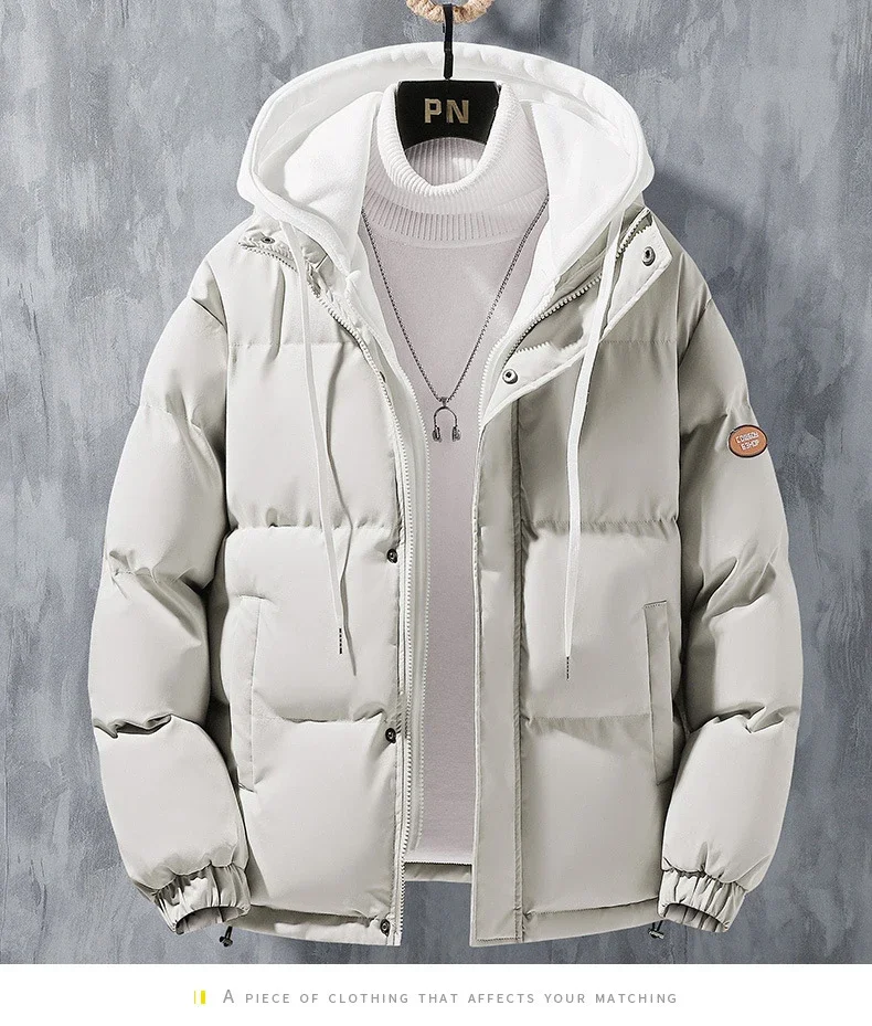 Male Coat Windbreaker Jackets For Men Fashion Parkas Autumn Winter Overcoat Men's Casual Jacket Keep Warm Windproof Hombre New