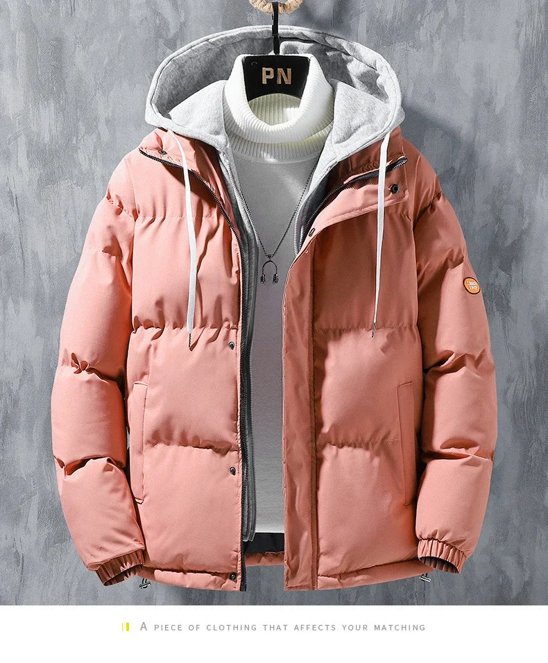 Male Coat Windbreaker Jackets For Men Fashion Parkas Autumn Winter Overcoat Men's Casual Jacket Keep Warm Windproof Hombre New