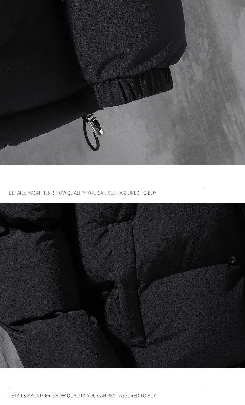 Male Coat Windbreaker Jackets For Men Fashion Parkas Autumn Winter Overcoat Men's Casual Jacket Keep Warm Windproof Hombre New