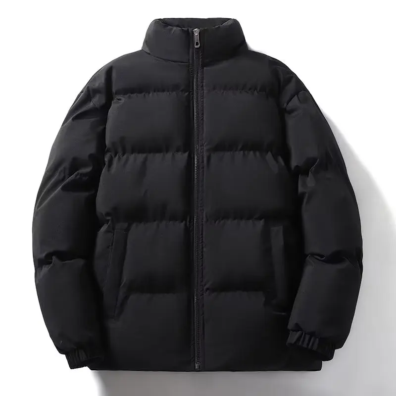 Winter Thermal Thick Unisex Jackets Fashion Warm Snow Couples Coat Parkas Loose Oversized Puffer Coat Outwear Apricot Blue Parka