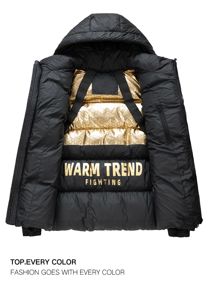 Mens Womens Winter Jacket Parkas Men Casual Loose Thicken Warm Mens Parkas Solid Stand Collar Winter Windproof Fashion WarmCoat