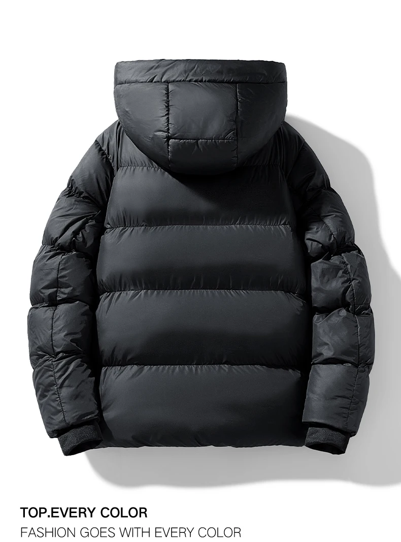 Mens Womens Winter Jacket Parkas Men Casual Loose Thicken Warm Mens Parkas Solid Stand Collar Winter Windproof Fashion WarmCoat