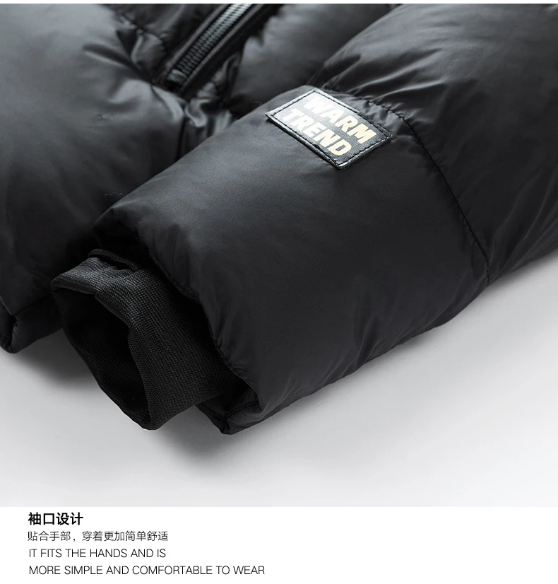 Mens Womens Winter Jacket Parkas Men Casual Loose Thicken Warm Mens Parkas Solid Stand Collar Winter Windproof Fashion WarmCoat