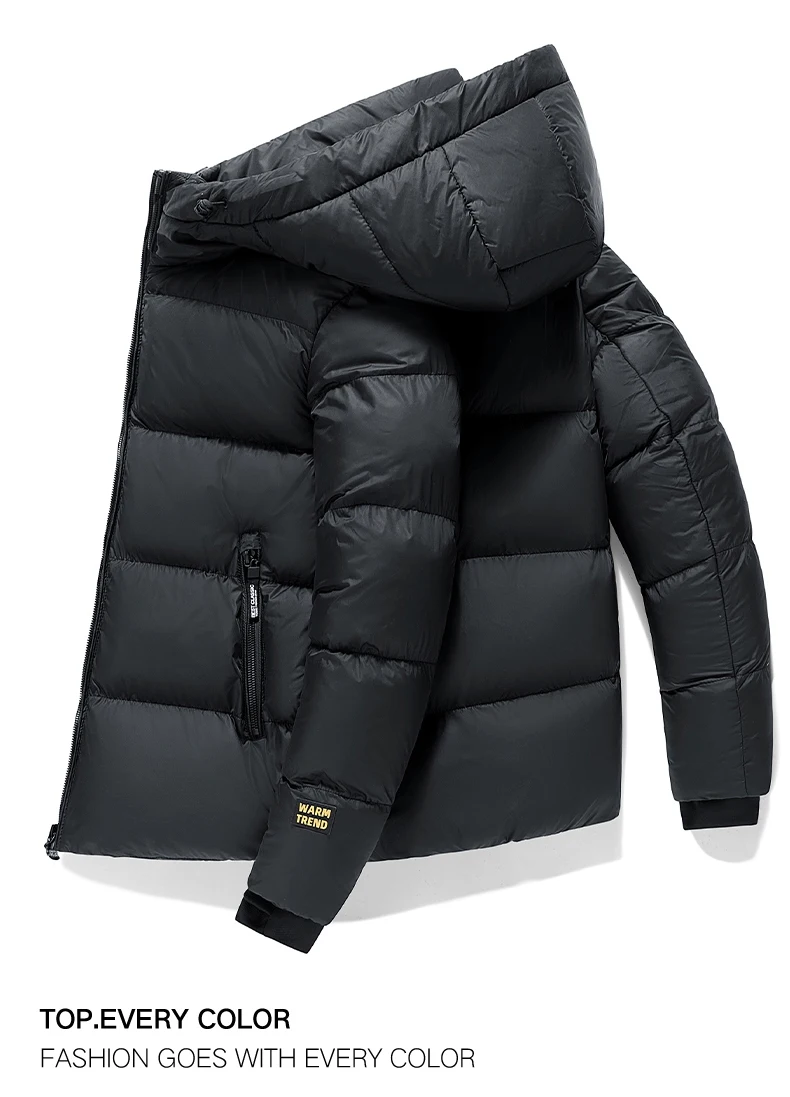 Mens Womens Winter Jacket Parkas Men Casual Loose Thicken Warm Mens Parkas Solid Stand Collar Winter Windproof Fashion WarmCoat
