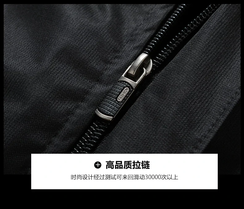 Outdoor Black Fashion Parkas Zip Up Jacket Winter Thick Velvet Oversize 7XL 8XL 9XL Coat For Men's Windproof Waterproof Clothes
