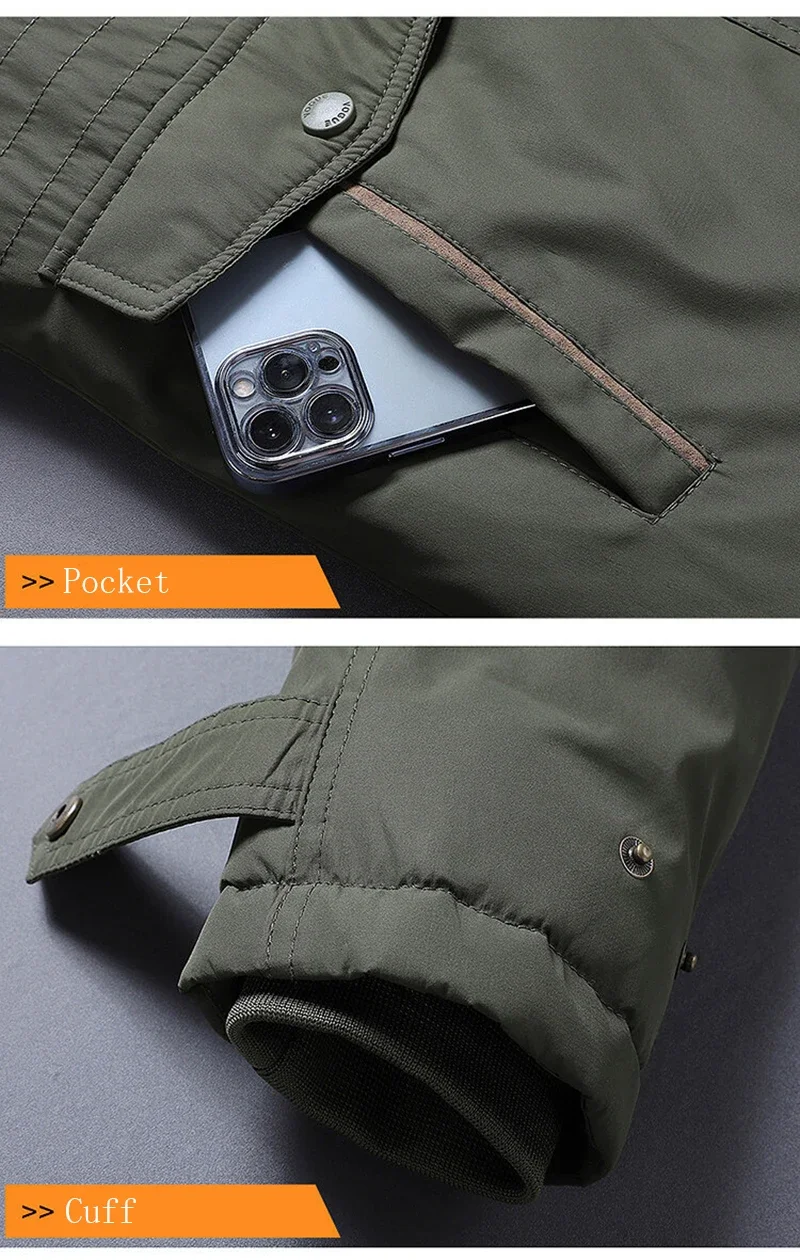 Winter Parkas Men's Classic Jackets 6XL Mens Windbreaker Fleece Thick Warm Fur Coats Male Retro Hooded Streetwear Overcoats