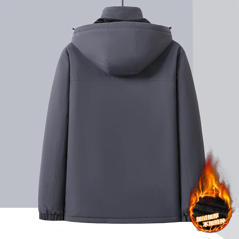 10xl 9xl Winter Men Parka Coats Fleece Waterproof Warm Plus Size 6XL 7XL 8XL Oversize Thicken Hooded Jackets Loose Windbreaker