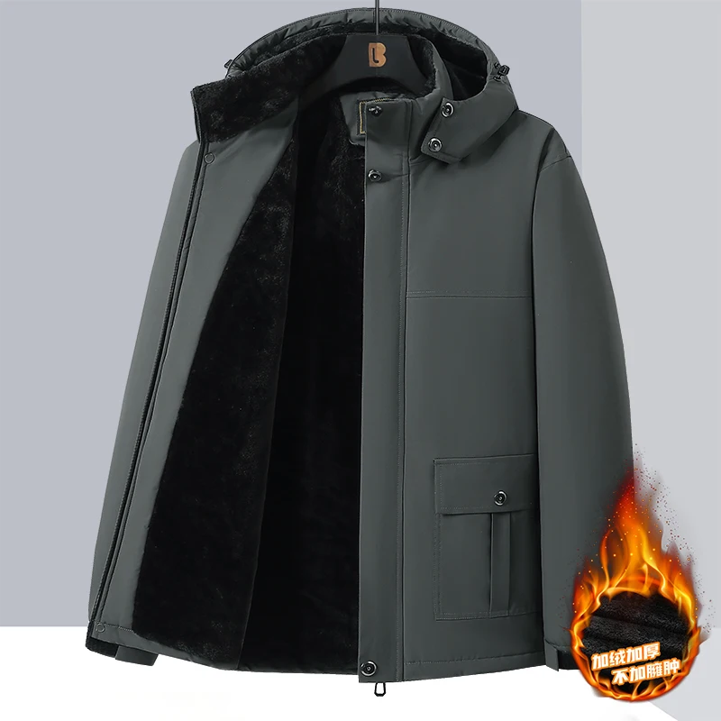 10xl 9xl Winter Men Parka Coats Fleece Waterproof Warm Plus Size 6XL 7XL 8XL Oversize Thicken Hooded Jackets Loose Windbreaker