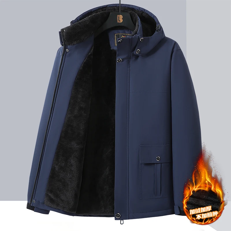 10xl 9xl Winter Men Parka Coats Fleece Waterproof Warm Plus Size 6XL 7XL 8XL Oversize Thicken Hooded Jackets Loose Windbreaker