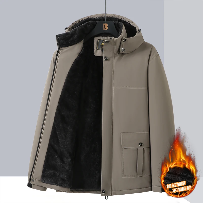 10xl 9xl Winter Men Parka Coats Fleece Waterproof Warm Plus Size 6XL 7XL 8XL Oversize Thicken Hooded Jackets Loose Windbreaker