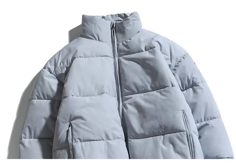 2026 Winter Coat Men's Warm Parkas Streetwear Cotton Coats Slim Male Jackets Solid Windproof Padded Coat Mens Clothing