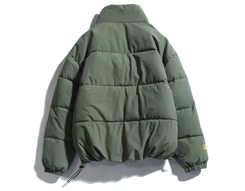 2026 Winter Coat Men's Warm Parkas Streetwear Cotton Coats Slim Male Jackets Solid Windproof Padded Coat Mens Clothing