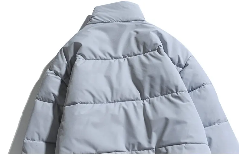 2026 Winter Coat Men's Warm Parkas Streetwear Cotton Coats Slim Male Jackets Solid Windproof Padded Coat Mens Clothing
