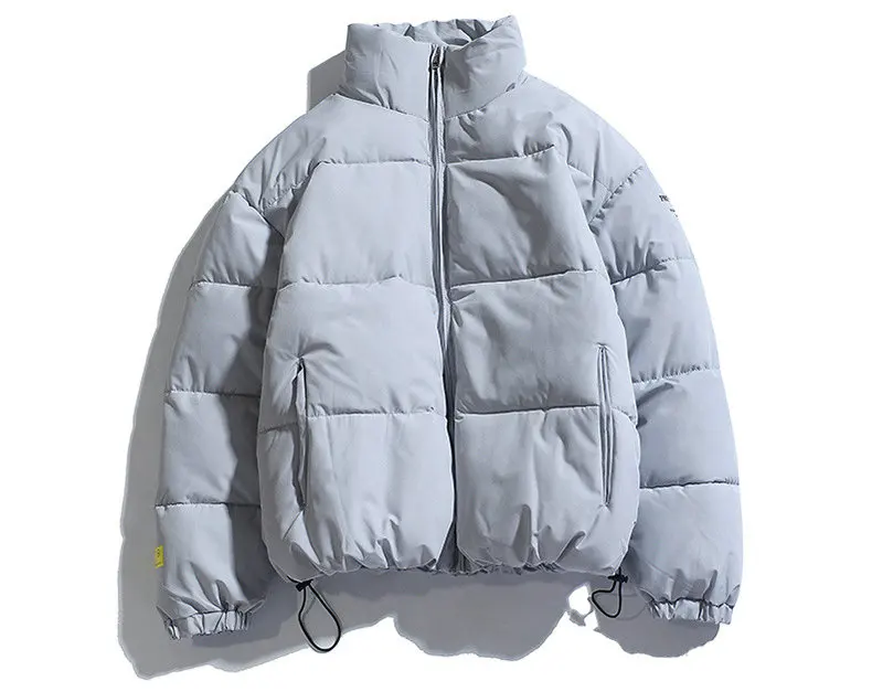 2026 Winter Coat Men's Warm Parkas Streetwear Cotton Coats Slim Male Jackets Solid Windproof Padded Coat Mens Clothing