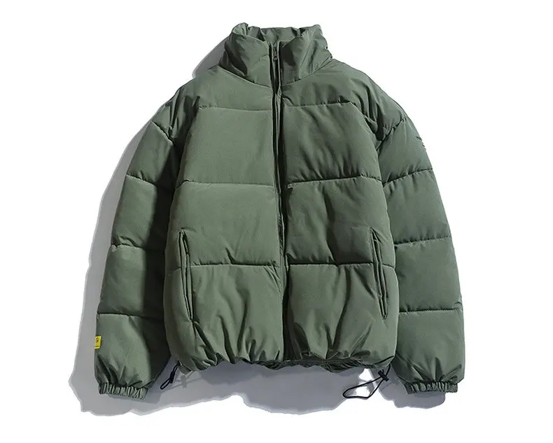 2026 Winter Coat Men's Warm Parkas Streetwear Cotton Coats Slim Male Jackets Solid Windproof Padded Coat Mens Clothing