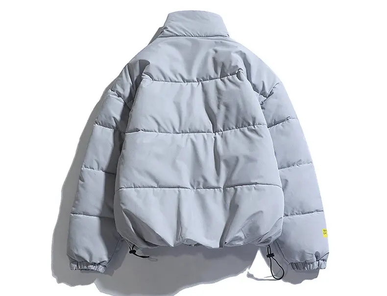 2026 Winter Coat Men's Warm Parkas Streetwear Cotton Coats Slim Male Jackets Solid Windproof Padded Coat Mens Clothing