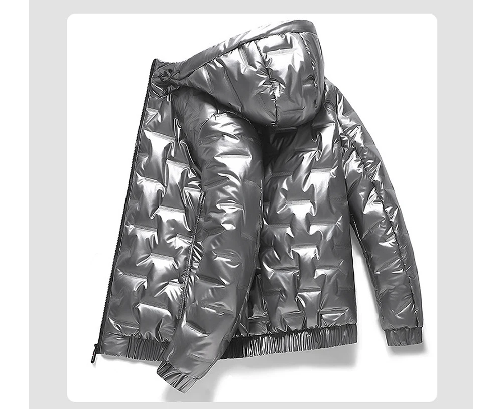 Winter Men's Warm Padded Jacket Fashion Men Cotton Thicken Parkas Hooded Coats Men Windbreaker Thermal Jackets Clothing 6XL