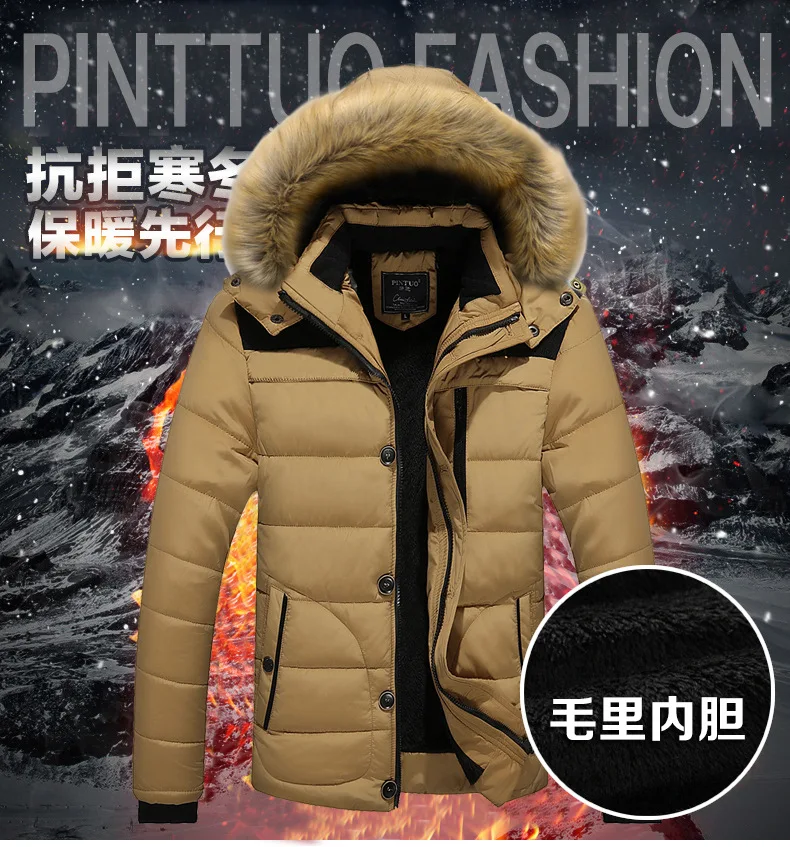 Men's Fashion Windbreaker Parka Coat Streetwear Windproof Men Clothing Casual Autumn Winter Warm Hombre Male Jacket for Outdoors