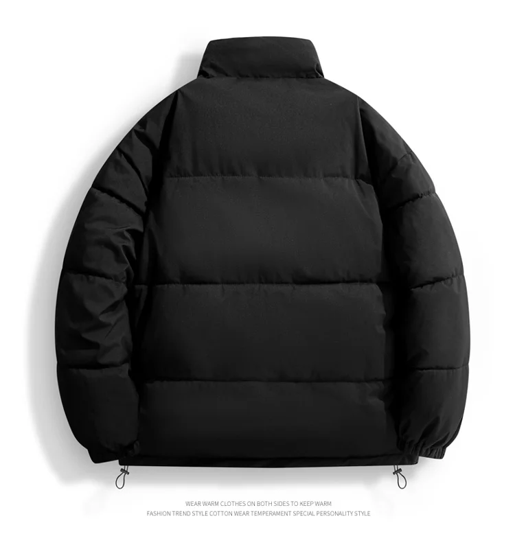 Men Thick Fleece Fashionable Parkas Winter Trendy Brand Lamb Wool Men's Parkas New Style Windproof Stand Collar Male Jacket