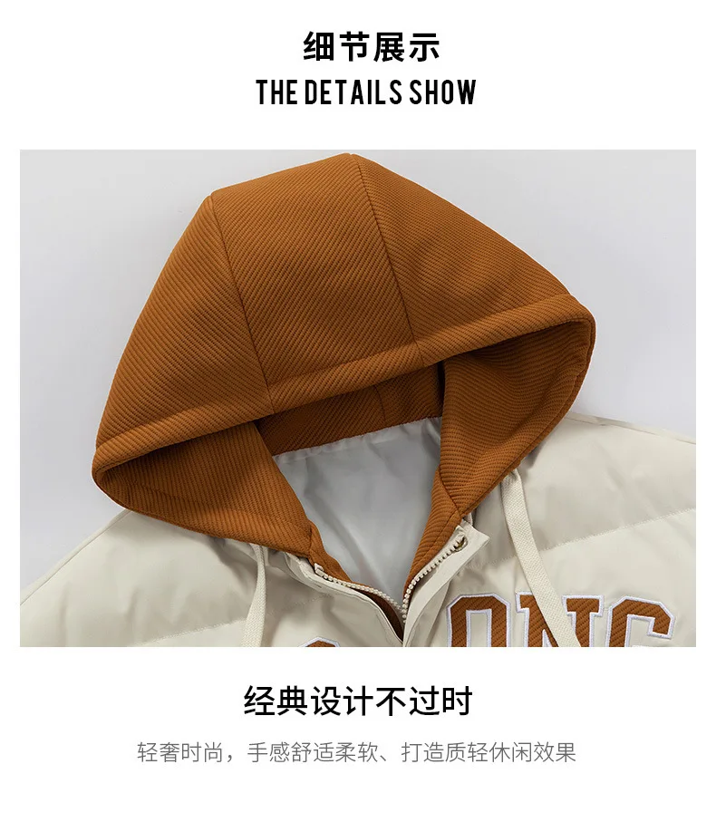 Male Warm New Winter Men's Parkas Thick Warm Jackets Multi-Pockets Casual Hooded Windbreaker Padding Thermal Coat Plus Size