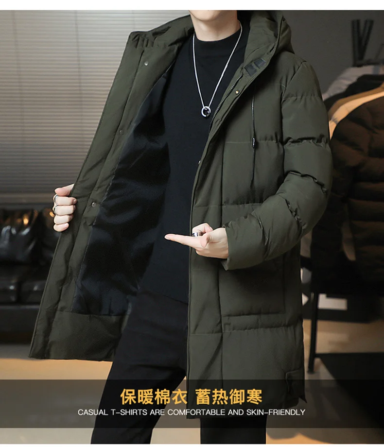 Parkas Male Long Parkas Plus Size 8xl 7xl 6xl Men Casual Warm Padded Windbreak Outerwear Winter Parkas Men Thick Warm Jacket