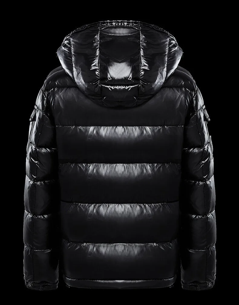 2026 Fashion Waterproof Short Cotton Jackets Men's Black Lightweight Snow Parkas High Quality Glossy Parkas Winter Jackets Male