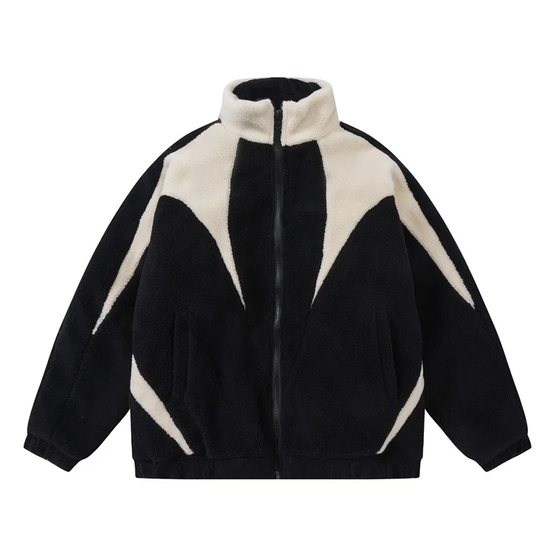 2025 Winter New Fashion Men’s Color-coded Casual Trendy Stand Collar Simple Basic Wool Jackets Male Quilted Coats Clothes Tops