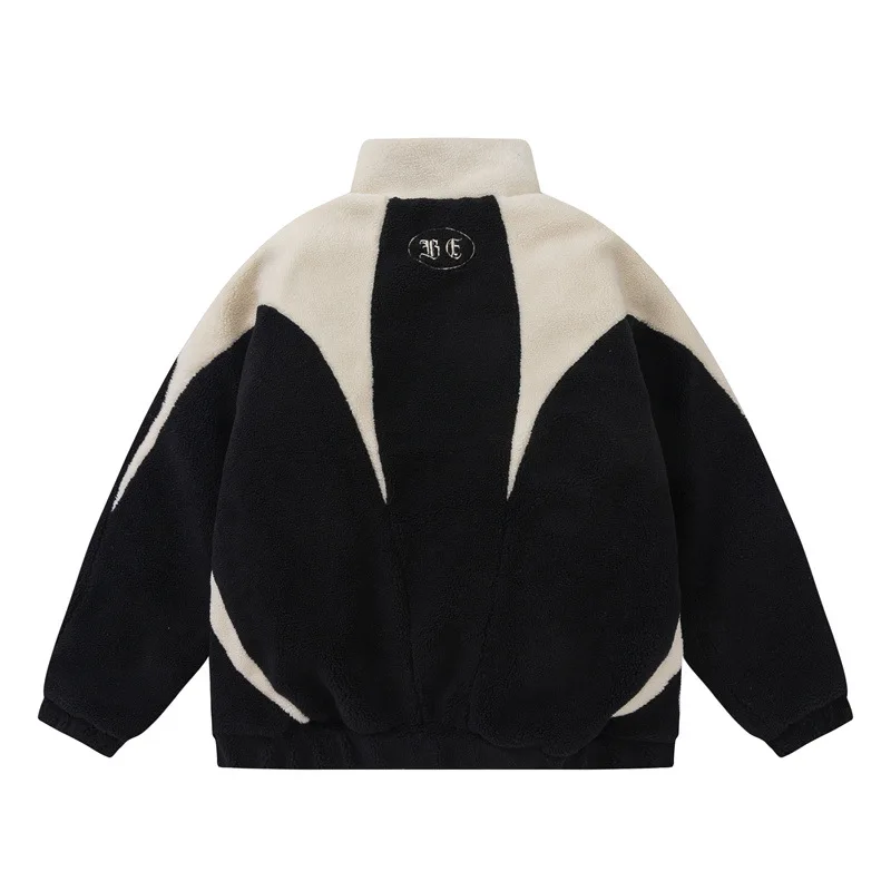 2025 Winter New Fashion Men’s Color-coded Casual Trendy Stand Collar Simple Basic Wool Jackets Male Quilted Coats Clothes Tops