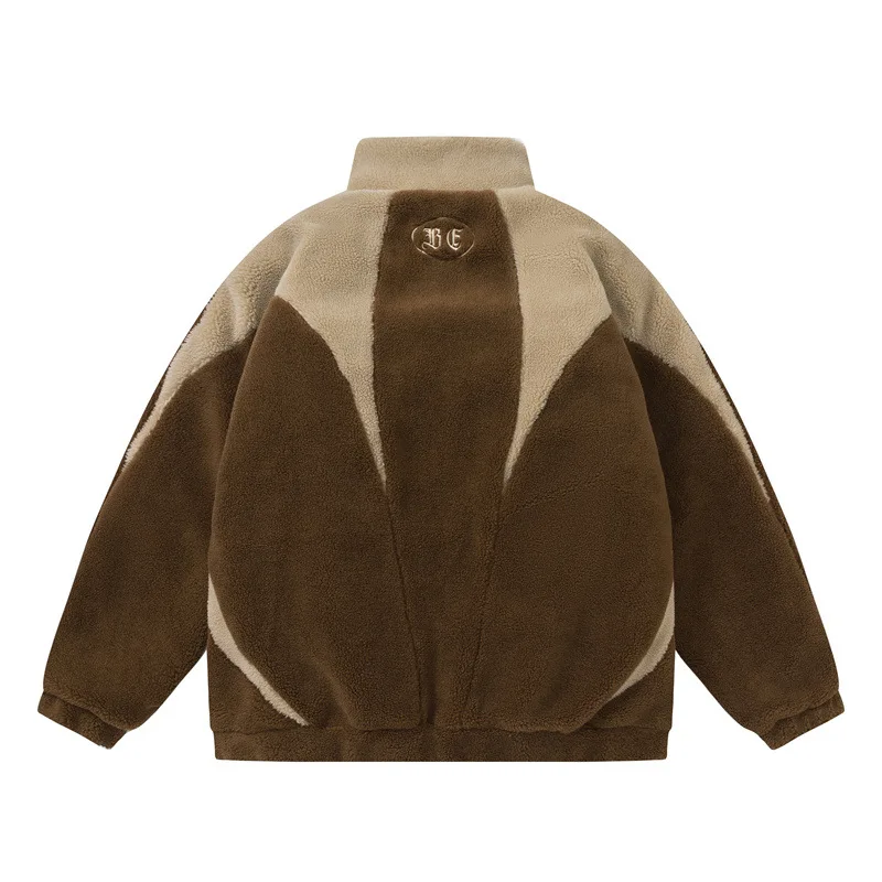 2025 Winter New Fashion Men’s Color-coded Casual Trendy Stand Collar Simple Basic Wool Jackets Male Quilted Coats Clothes Tops