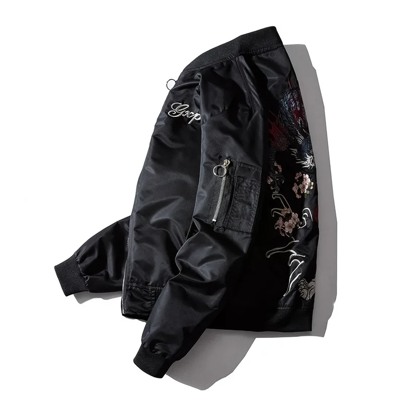 Men Women Er Jacket Dragon Tiger Embroidered Sukajan Padded Baseball Coat Japan Male Windrunner 2024 MA1 Spring Winter Z1A1