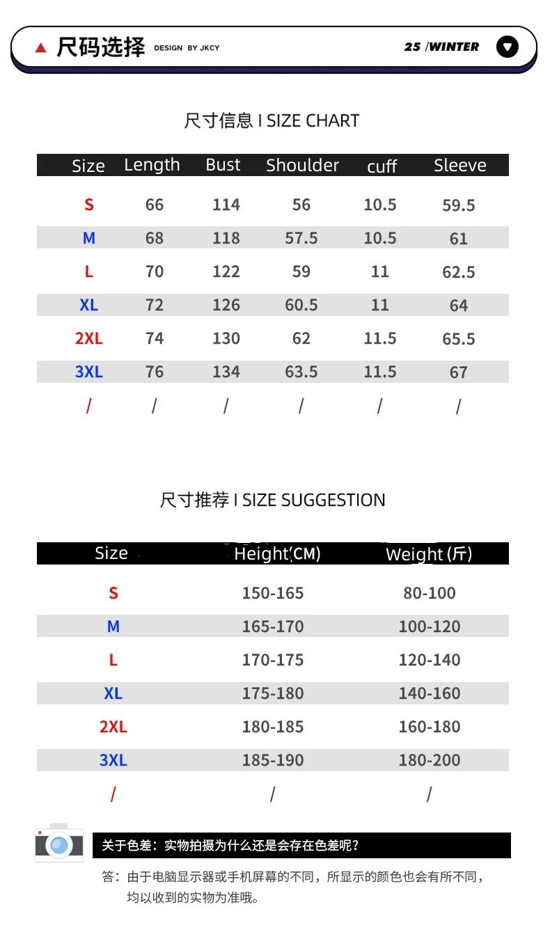 New Winter Fashion Casual Parkas for Men Stand Collar Solid Color Outerwear Corduroy Thicken Warm Jacket Cotton-padded Jacket