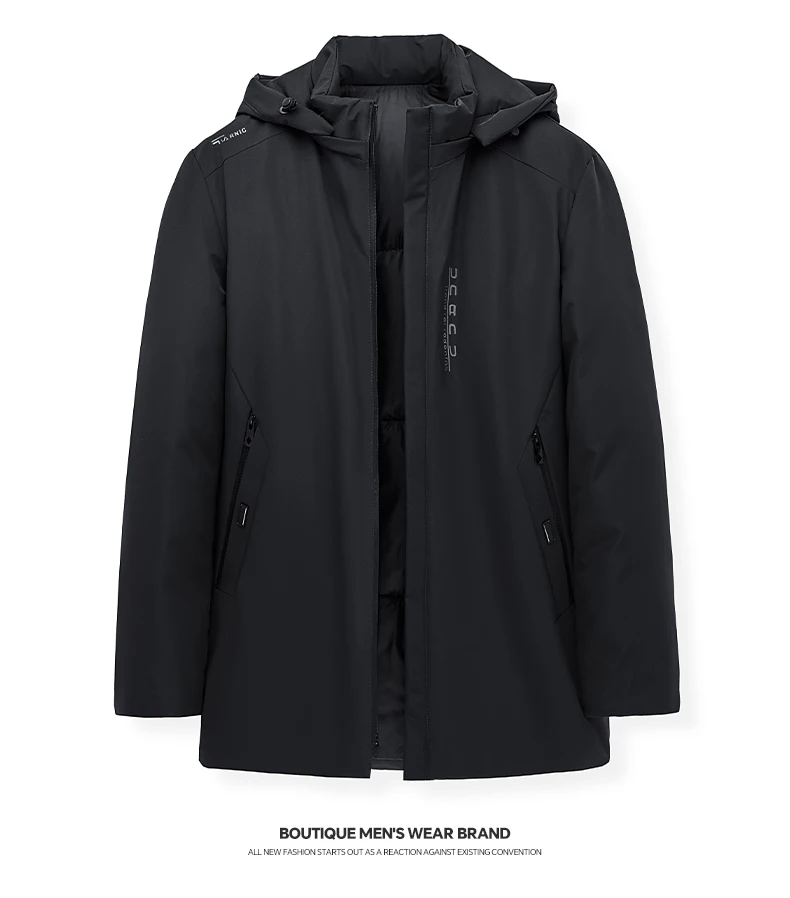 Hoodied Parka Clothes Thicken Fleece Zipper Mens Jackets Men Warm Winter Coat Men Plus Size New Waterproof Winter Jacket Men
