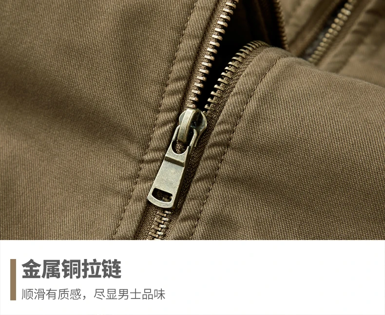 Parkas Men Autumn Winter Thickened Warm Windbreaker Retro Men's Cotton Jacket Autumn Winter Plus Velvet Fashion Casual Male Coat