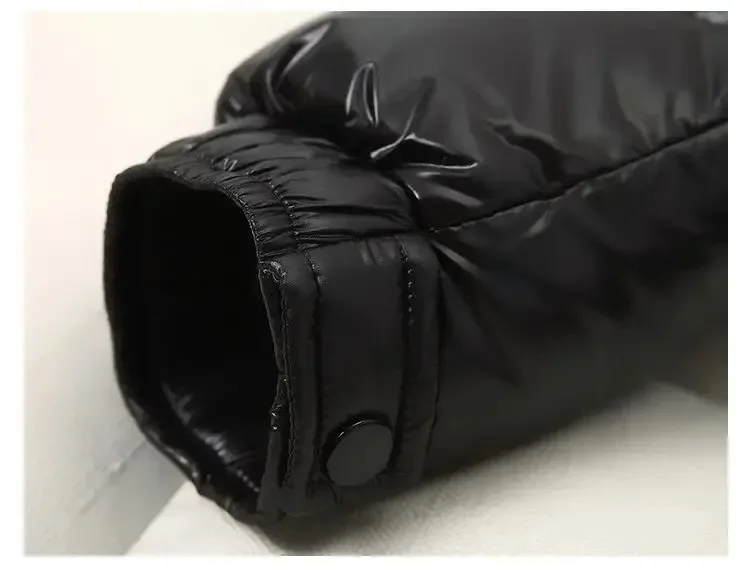 brand White Duck Down Coats Man Winter Fashion Solid Zipper Outwears Thicken Down Jacket Men Casual Hood Shiny Warm Loose Parkas
