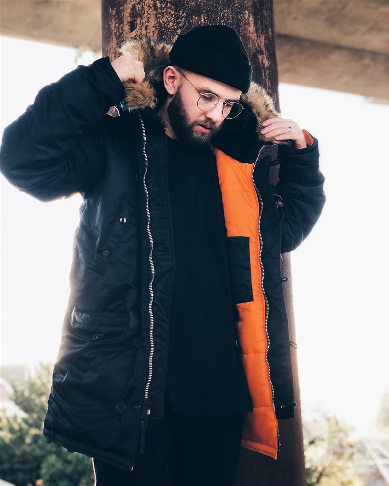 2025 Military Plus Size Fur Hood Long Waterproof Windproof Alaska куртка мужская Winter Parka Thick Men Jacket Coat