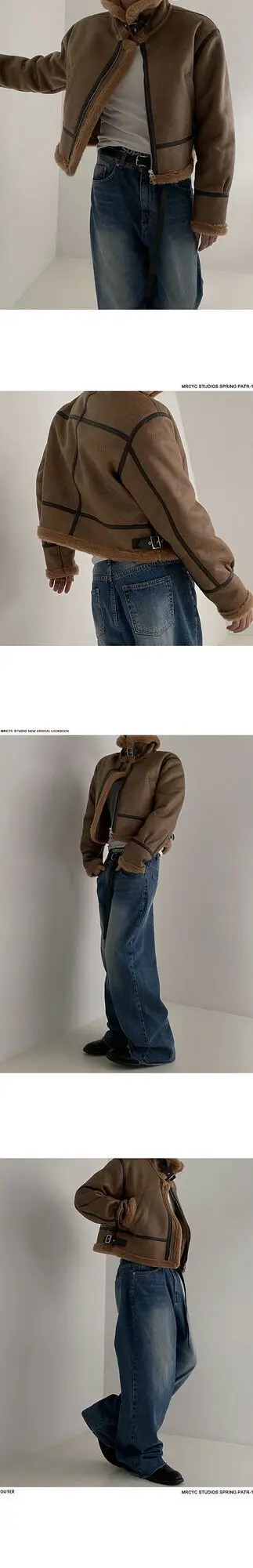 IEFB Leather Cotton Coat For Men's Winter Korean Style Loose Lamb Suede Motorcycle Pu Padded Jacket Trend Male Spring New 9C3184
