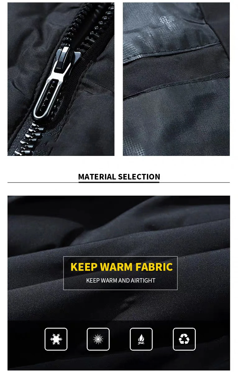 Mens Winter Jackets Coats Outerwear Clothing Camouflage Bomber Jacket Men's Windbreaker Thick Warm Male Parkas Military