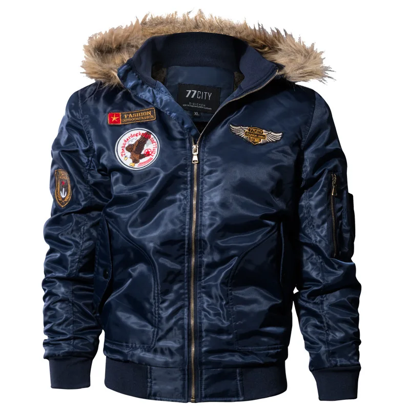 DIMUSI Winter Men's Padded Coats Thick Thermal Cotton Parka Jacket Men Faux Fur Warm Hoodies Tactical Jackets Parks Homme,TA035