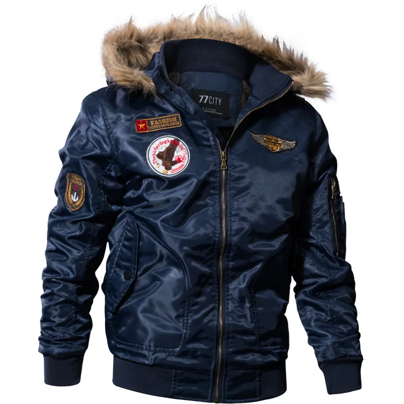 DIMUSI Winter Men's Padded Coats Thick Thermal Cotton Parka Jacket Men Faux Fur Warm Hoodies Tactical Jackets Parks Homme,TA035