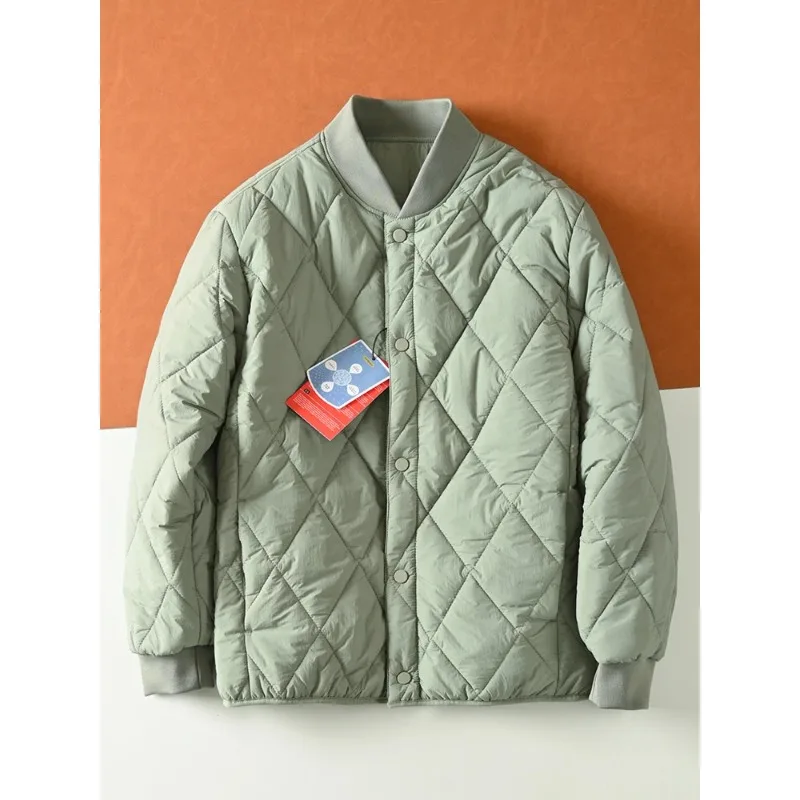 Lightweight Warm Stiched Cotton Ball Collar Winter Men Women Comfortable Windproof Cold Resistant Layering Cotton Coat