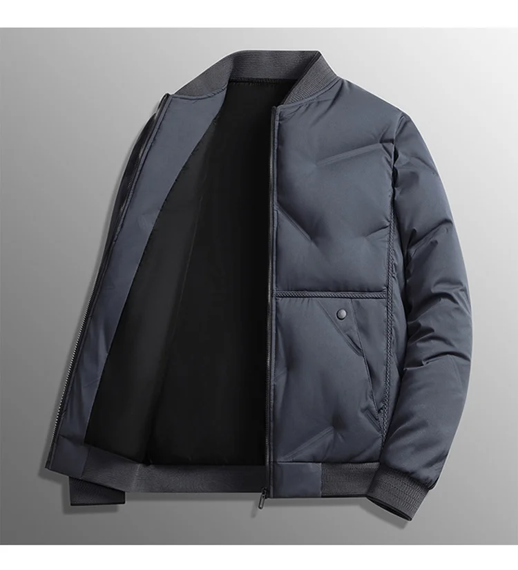 New Design Men's Warm Cotton Jackets 2025 Autumn/Winter Fashion Trend Coat Solid Color High Quality Thick Baseball Jacket M-8XL