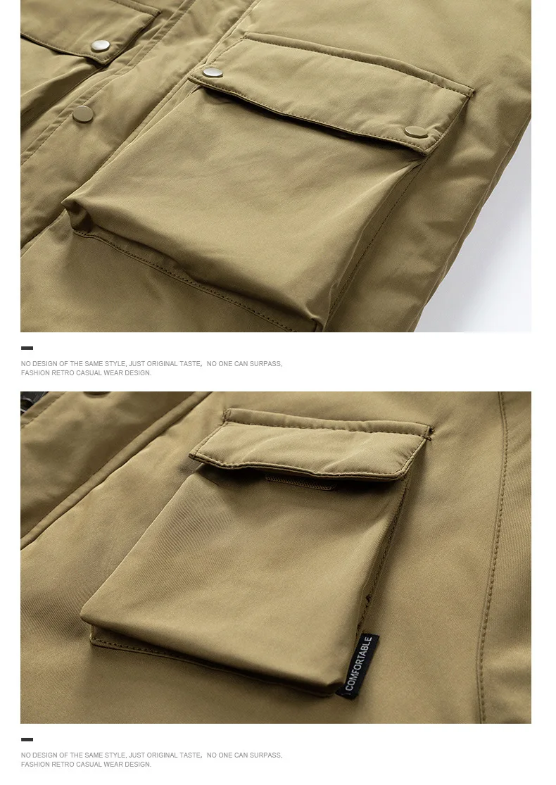 Windbreaker Parkas Coat Coldproof Cotton-padded Male Outerwear Winter Jacket Men Thicken Fleece Jackets Man Streetwear parkas