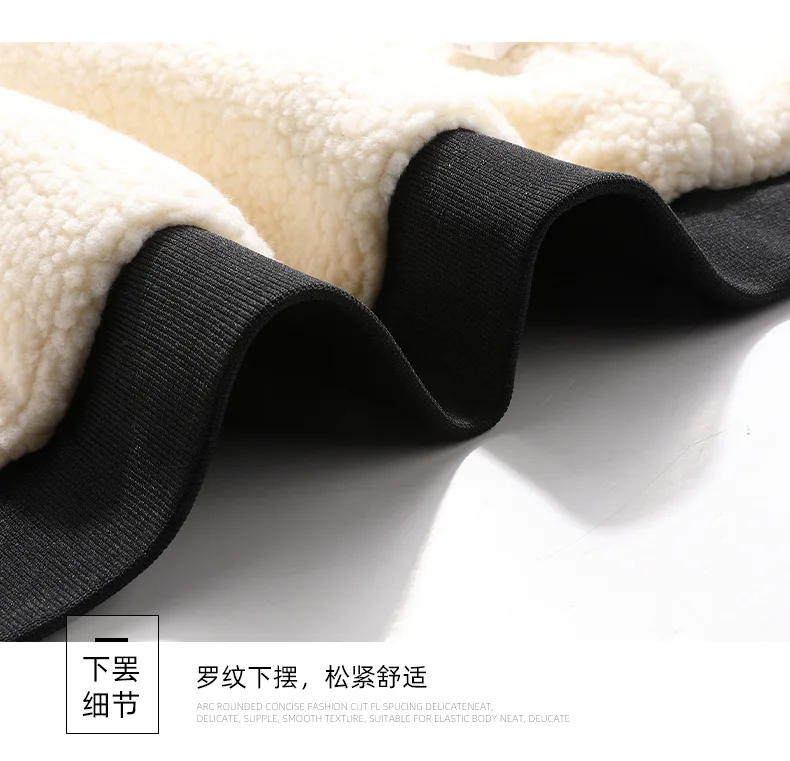 Winter Velvet and Thick Casual Men's Cotton Clothes Warm Hooded Coat Windproof Men's Large Size Cotton Clothes