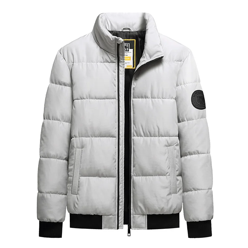 Plus Size Men's Casual Parkas Coat M-8XL Thickened Padded Jacket Fall Winter Cotton-padded Coat Black Green Whiite Male Clothing
